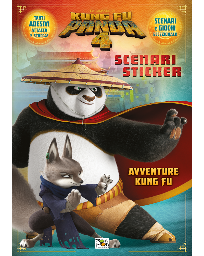 Kung Fu Panda 4 Scenario sticker - Avventure Kung Fu